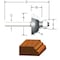 Vermont American 1-3/8 in. D X 3/8 in. X 2-5/16 in. L Carbide Tipped Cove & Fillet Router Bit 23144 - alternate 1